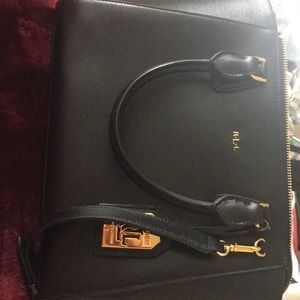 Ralph lauren black purse like new excellent